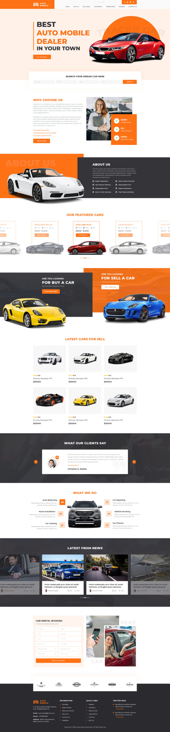 Car Services WordPress Theme